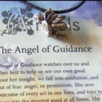 Angel of guidance pendant close up