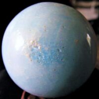 blue aragonite sphere