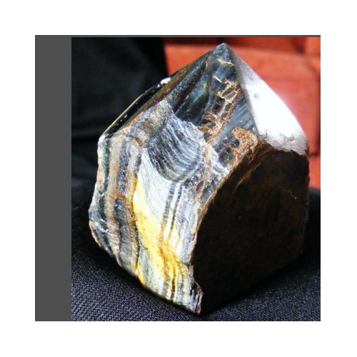 blue tiger eye part polished point