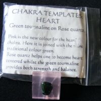 chakra template - heart rose quartz ans green tourmaline