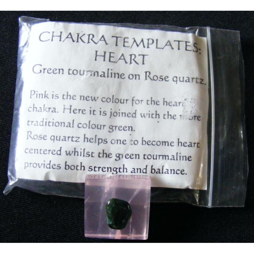 chakra template - heart rose quartz ans green tourmaline