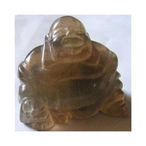 smokey fluorite buddha