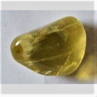 green gold quartz tumblestone