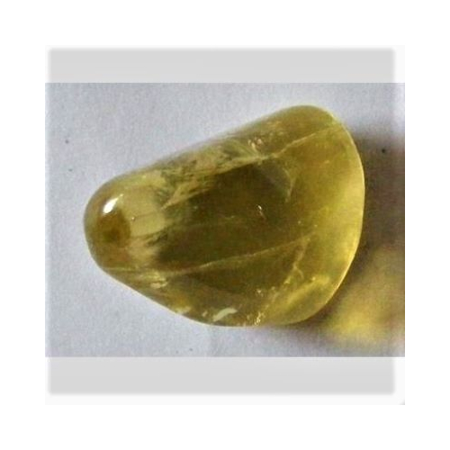 green gold quartz tumblestone