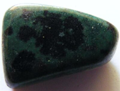 green spotted jasper tumble stone