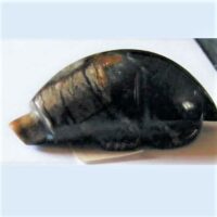 zuni picasso jasper mole fetish carving