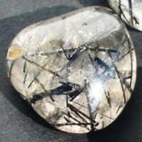 tourmalinated quartz tumblestone