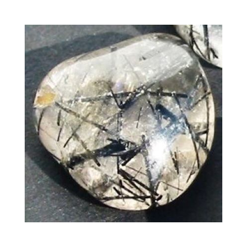 tourmalinated quartz tumblestone