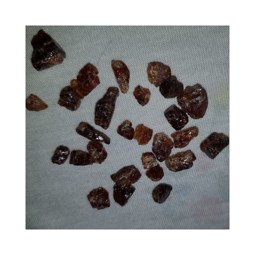 small pieces of spessartine garnet