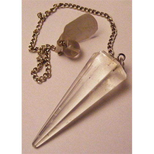 clear quartz pendulum