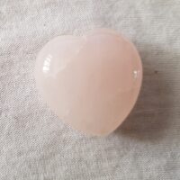 medium rose quartz heart