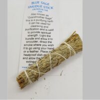 blue sage smudge stick with description