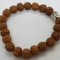 rudraksha bracelet with single buddha face bead
