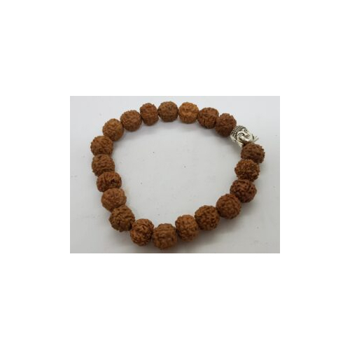 rudraksha bracelet with single buddha face bead