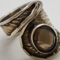 smokey quartz ring