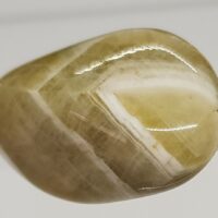 yellow chevron amethyst tumble stone