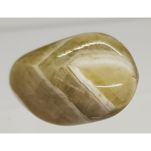 yellow chevron amethyst tumble stone