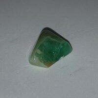 green aragonite tumble stone