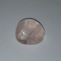pink fluorite tumble stone