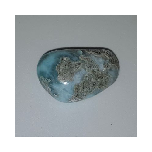 large larimar tumble stone