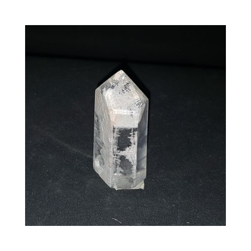 polished quartz with inclusions point 1