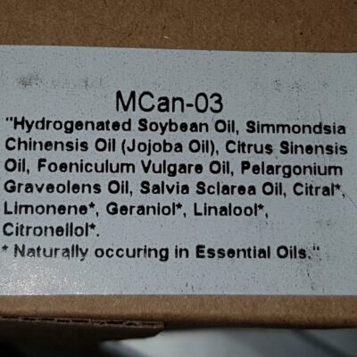 soy massage candle ingredients