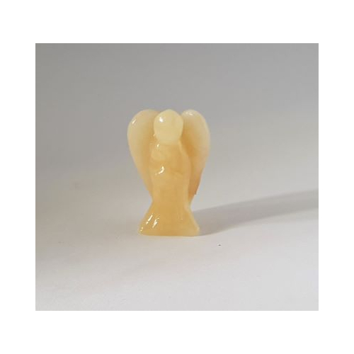small yellow calcite angel