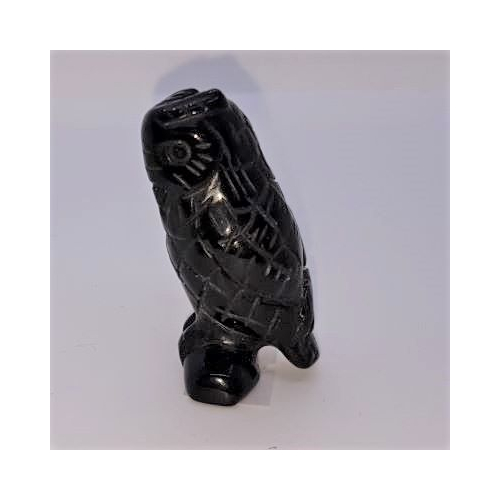 black onyx owl side view