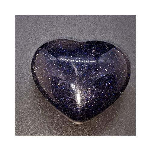 blue goldstone heart