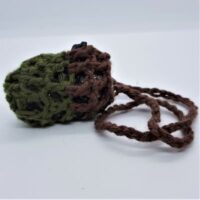 elite shungite crochet cotton wrap pendant