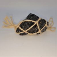 elite shungite knotted cotton wrap pendant