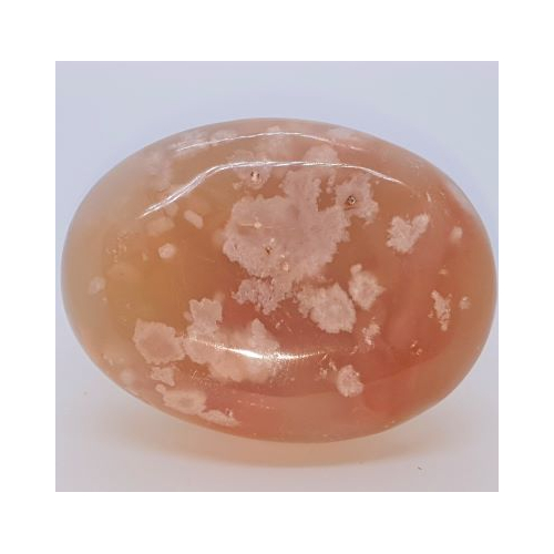 flower agate pebble 2 reverse side