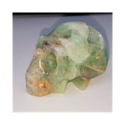 fluorite skull 1 front view