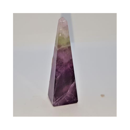 small fluorite slim pyramid shaped tower