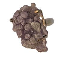 Grape Agate in Silver Ring