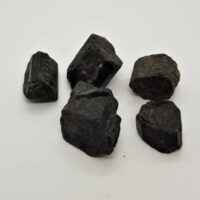 low grade medium sized black tourmaline pieces