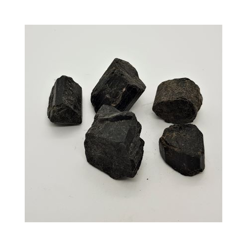 low grade medium sized black tourmaline pieces