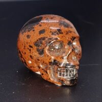 mahogany obsidian skull
