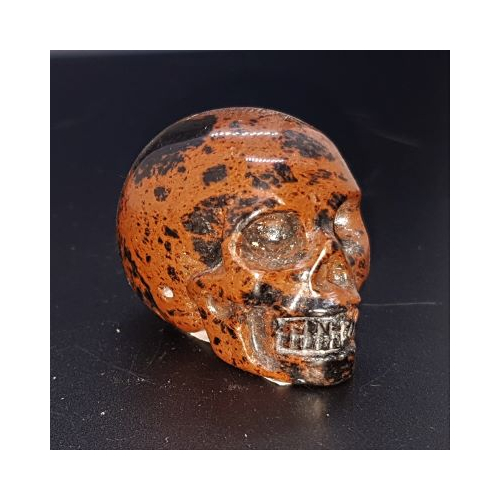 mahogany obsidian skull