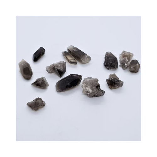 mini smokey quartz points and pieces