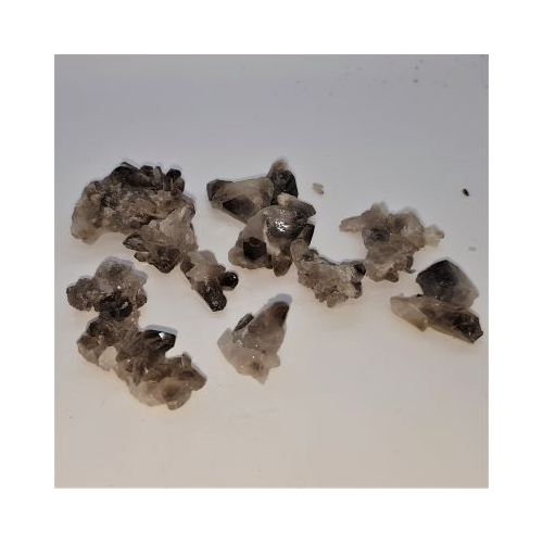 mini smokey quartz clusters