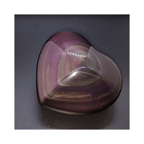 rainbow obsidian heart
