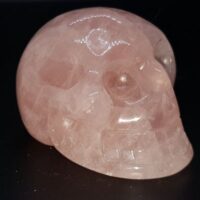 rose quartz skull