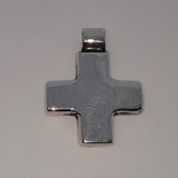 small silver equal sized arm cross