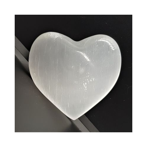 large smooth selenite heart