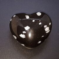 snowflake obsidian heart