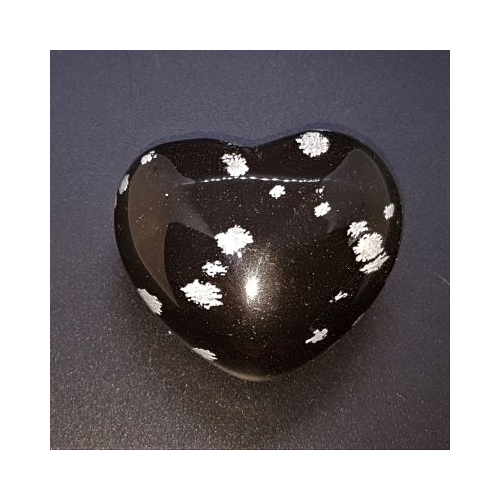 snowflake obsidian heart