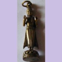 brass walking buddha pendant