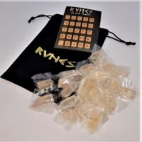 crystal point runes in pouch and with basic explanation 2