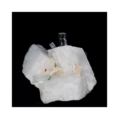 aquamarine in matrix 2 black background
